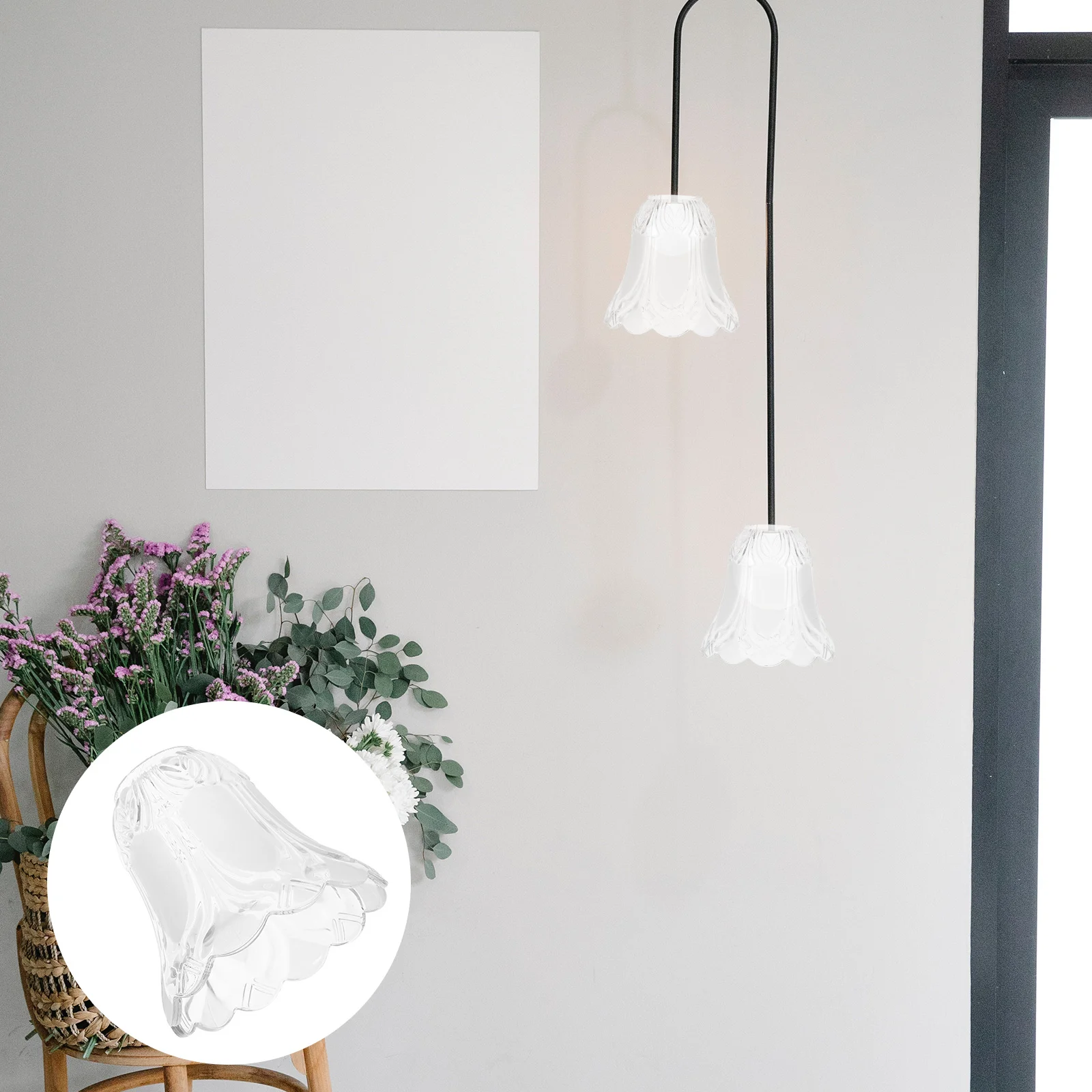 

Glass Lampshade Ceiling Pendant Light Replacement Shades for Small Hanging Fixture