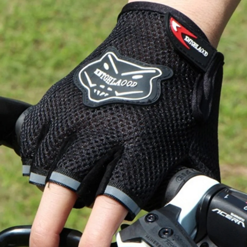 1 Pair Fingerless Cycling Gloves Riding Racing Equipment Comfortable Durable Antislip Half Finger Gloves  Bicycle Hand Protector 6