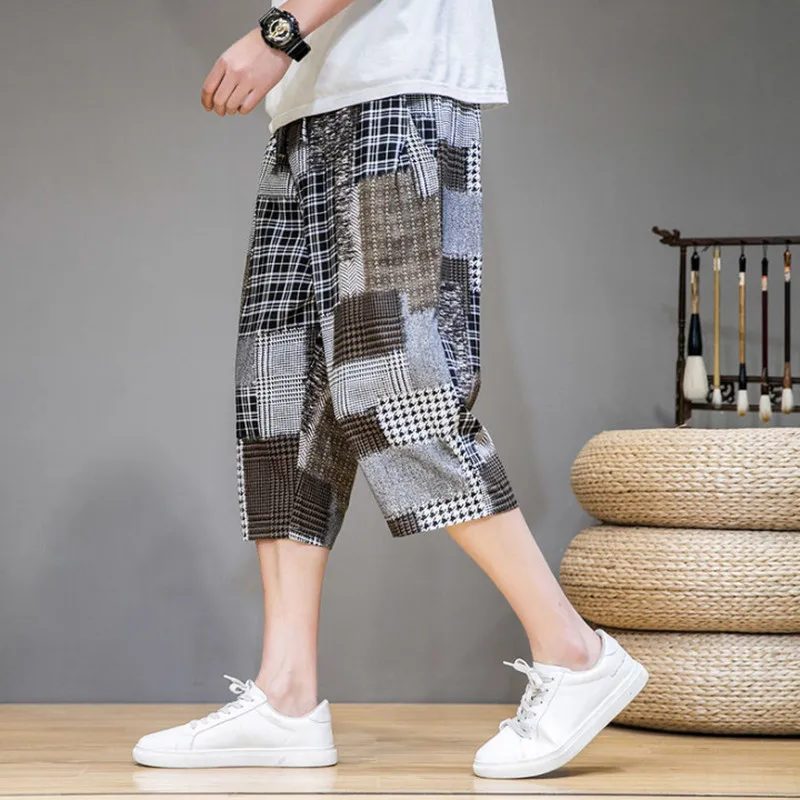 

Summer Thin Linen Shorts Men's Loose Fashion Large Size Seven - Cent Pants Tide High Quality Casual Pants Breeches Beach Pants