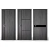 Residential Fashionable Cleanable undeformed oak Noise preventive Eco-Friendly WPC slab sound proof interior Composite wood door 2