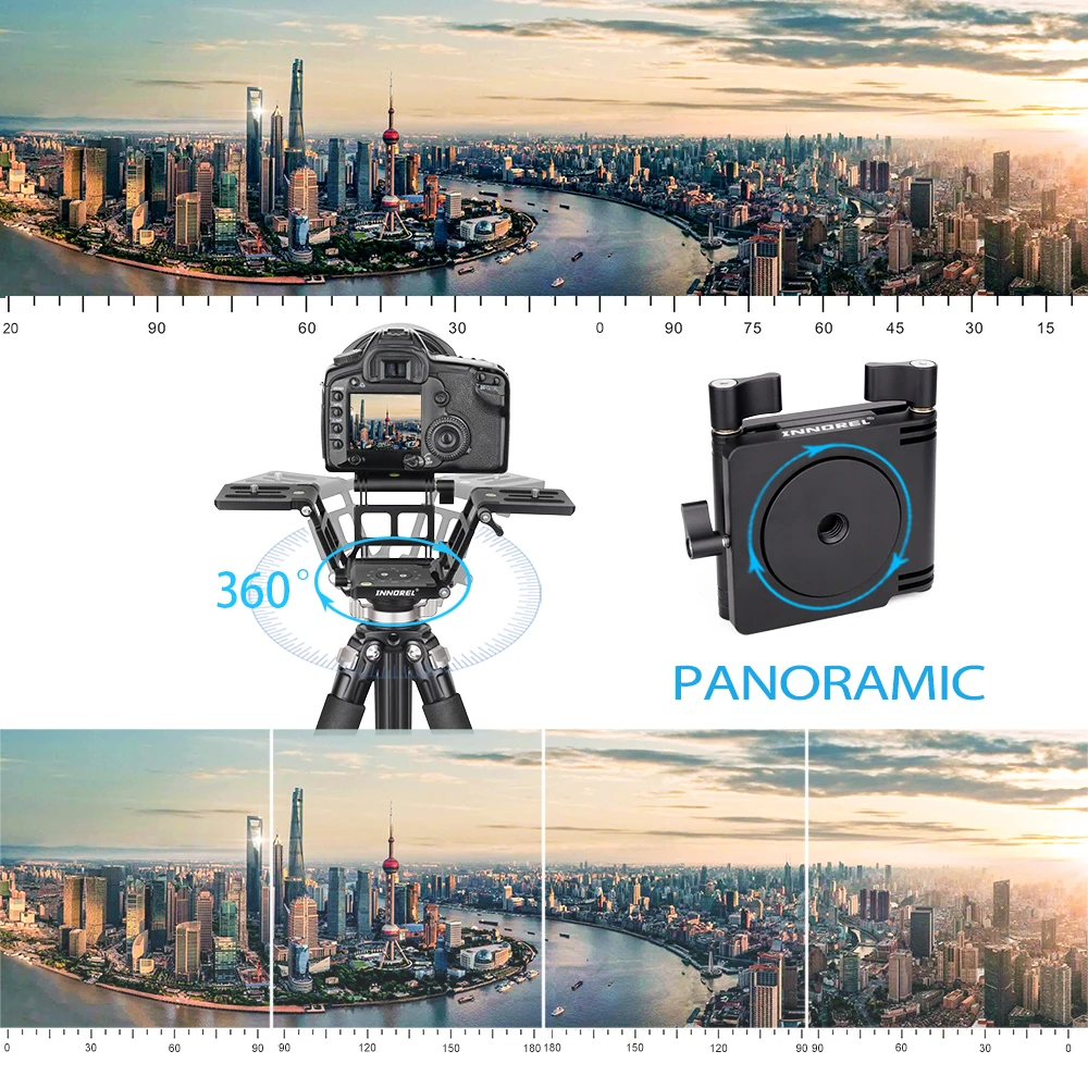 INNOREL ZH7 Z Flex Tilt Tripod Head Aluminum Flexible Panoramic Folding Z Type Head Adjustment Knob for Canon Nikon Sony tripod ball head camera panoramic head