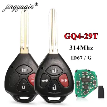 Keyforkess GQ4-29T 314MHz ID67 Chiave per Toyota USA Corolla Matrix 2008-2010 Pontiac Vibe Chiave Dell'automobile di Telecomando fob 4 Pulsanti