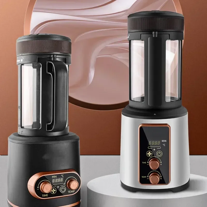 Full-Automatic Coffee Bean Roaster Temperature Regulating Hot Air Coffee Bean Household Automatic Cooling Double Knob Roaster