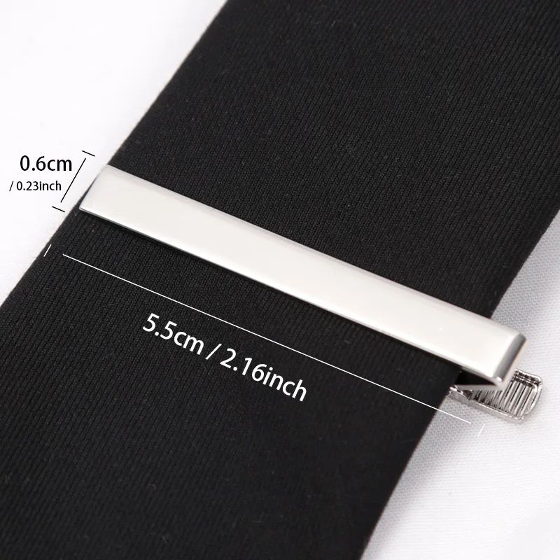 Tie Clips Gold Colour Fashion Ties for Men Gifts Metal Simple Bar Clasp Practical Necktie Accessories Tie Pin Mens Collar Clip