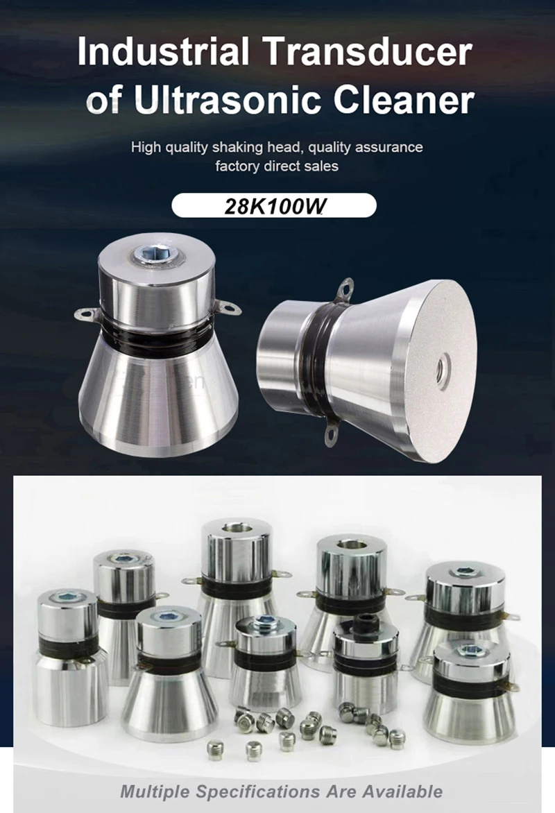 Description Picture 2 of item28khz cleaning ultrasonic transducer 100w ultrasonic cleaning transducer ultrasonic cleaner transducer