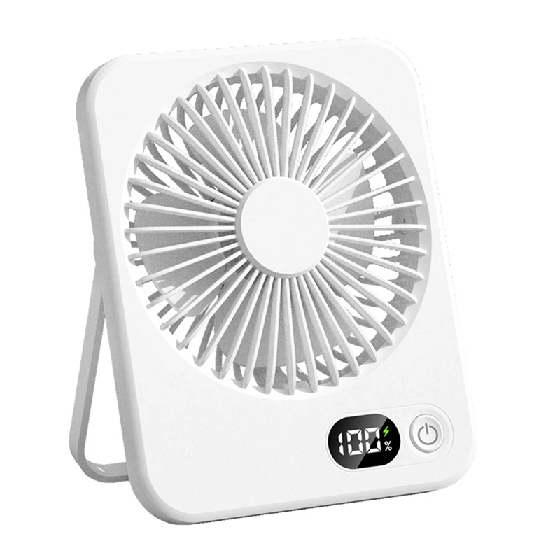 

Portable Desktop Fan Rechargeable Long Endurance Ultra-Thin With Powerful Airflow Quiet Foldable Handheld Desktop Fan