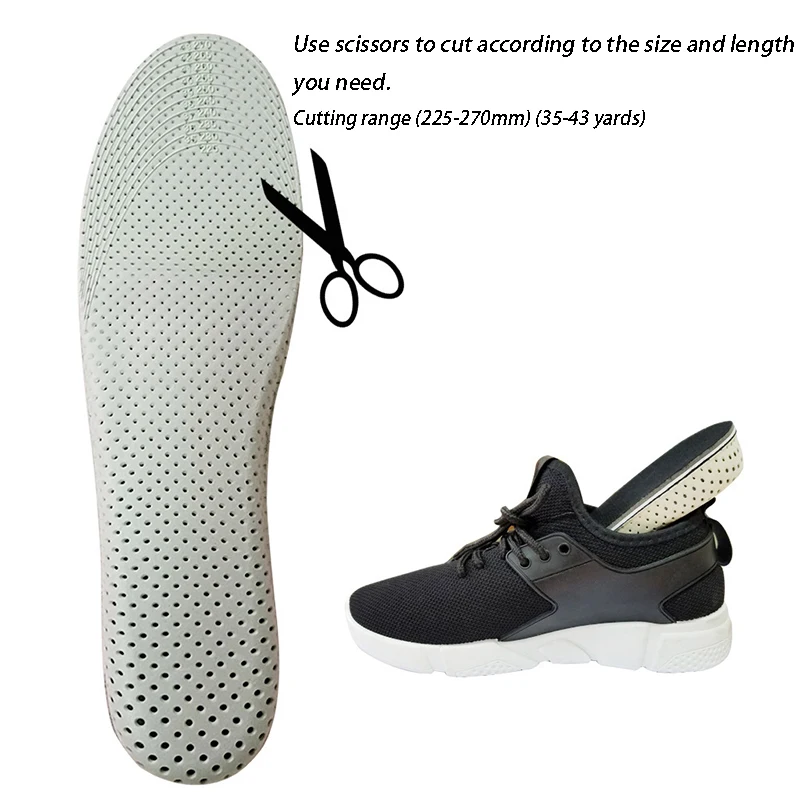 ZK50 1 Pair Insoles Breathable Half Insole Heighten Heel Insert Sports Shoes Pad Cushion Unisex 2-4cm Height Increase Insoles