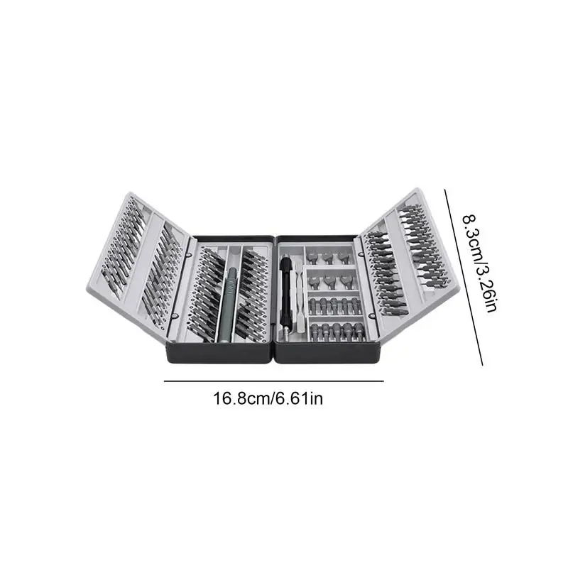마그네틱 스크루드라이버 비트 세트, 91-in-1 고강도 드라이버 도구 키트, 안경 수리 키트, PC 시계 안경용 휴대용