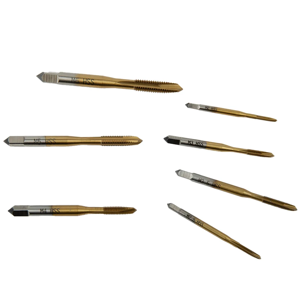 

Bicycle Repair Thread Taps 7pc Set HSS High Temperature M2-M6 Machine Screw Metric Plug Drill Tapping Accessories