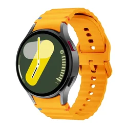 High-Quality Original Silicone Strap for Smartwatch - Seamless Fit Design (Yellow 05)