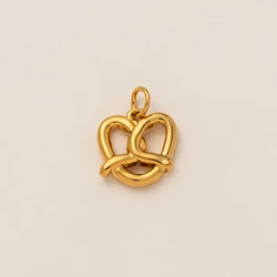 Minimalist Gourmet Style 18K Gold-Plated Pendant - Stainless Steel Jewelry Accessory (Style 5)