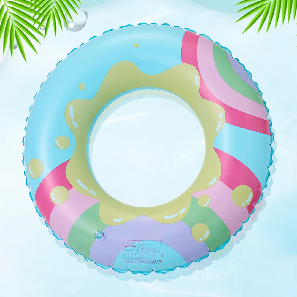 Colorful Inflatable Pool Float Swimming Ring for Kids and Adults