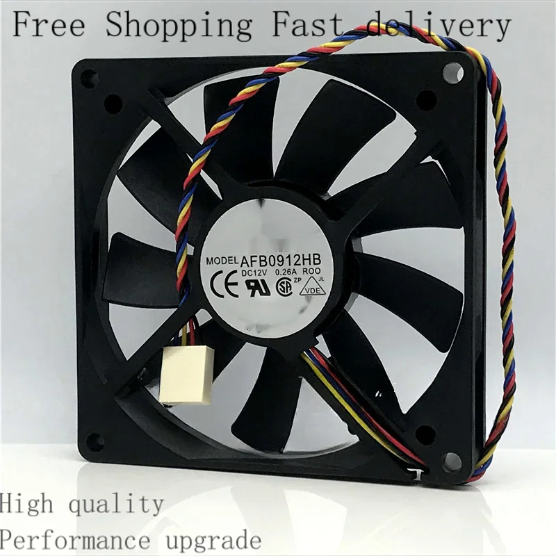 

AFB0912DE 12V 0.26A 4-wire PWM Cooling Fan Brushless Motor Case Quiet