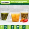 Food Storage Containers [240 Set] 24 oz Plastic Deli Containers with Lids, Slime, Soup, Meal Prep Containers 2