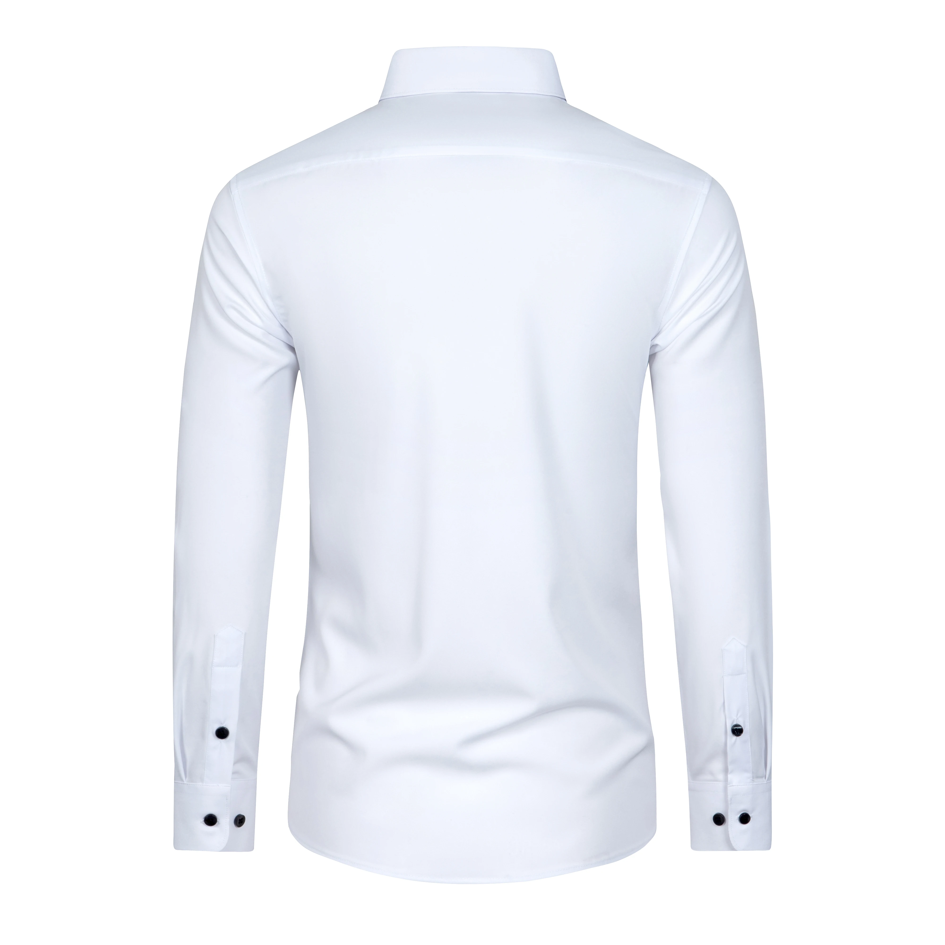 Men's Long-sleeved Shirt Solid Color Non-ironing Stretch Draped Silky Business Casual Cardigan dress shirts men casual shirts
