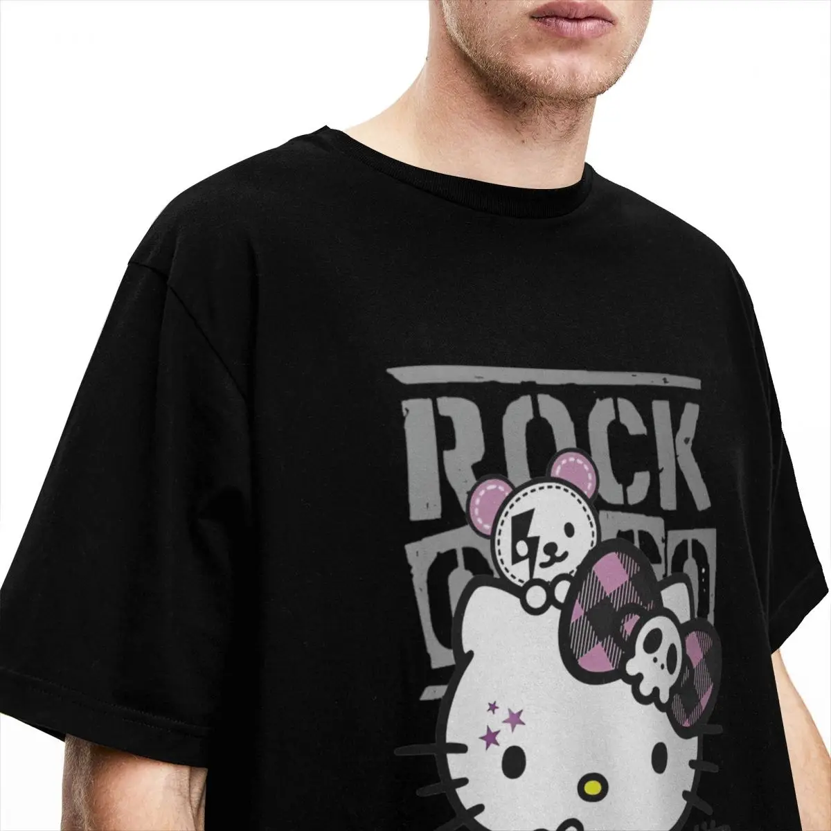 【Rockfish Weatherwear】X MINJUKIM OVERFIT KITTY T-SHIRT Shark Floaties Softstyle Tee: Dive into Summer Fun! - Viking