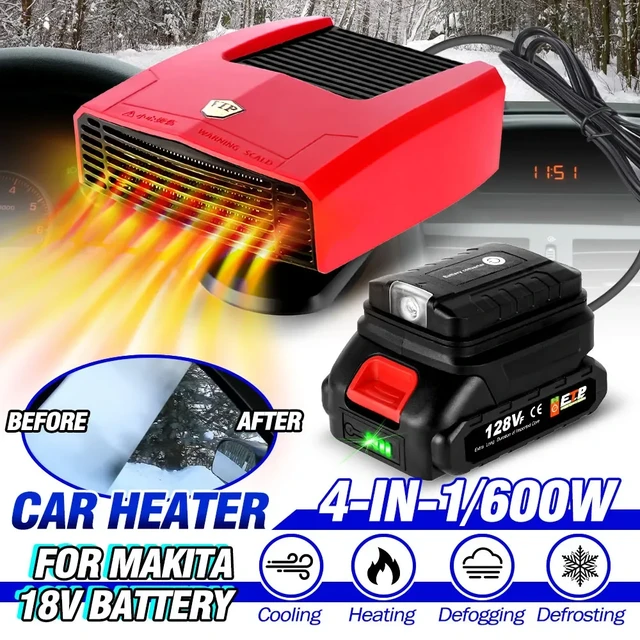 600W Auto Heizlüfter Zusatzheizung Heizung Defroster Demister Für Makita  18V