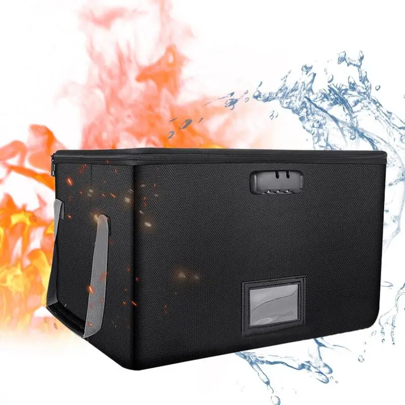 

Fireproof Box For Documents Waterproof Safe Box Locking File Box Fireproof Document Bag Large Capacity Filing Cabinet Organizer