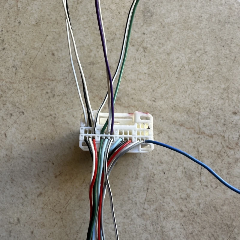 original car navigation head unit audio harness connector