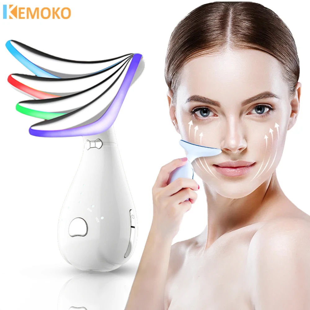 

Face Lifting Massager Facial Microcurrent EMS Neck Neck Face Beauty Skin Tighten Device LED Photon Therapy Anti Wrinkle Remover