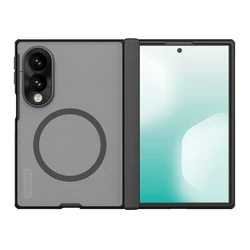 NillKin Super Frosted Shield Magnetic Fold Case with Hinge Protection and MagSafe Compatibility for Galaxy Z Fold 8 Ultra (Gray)