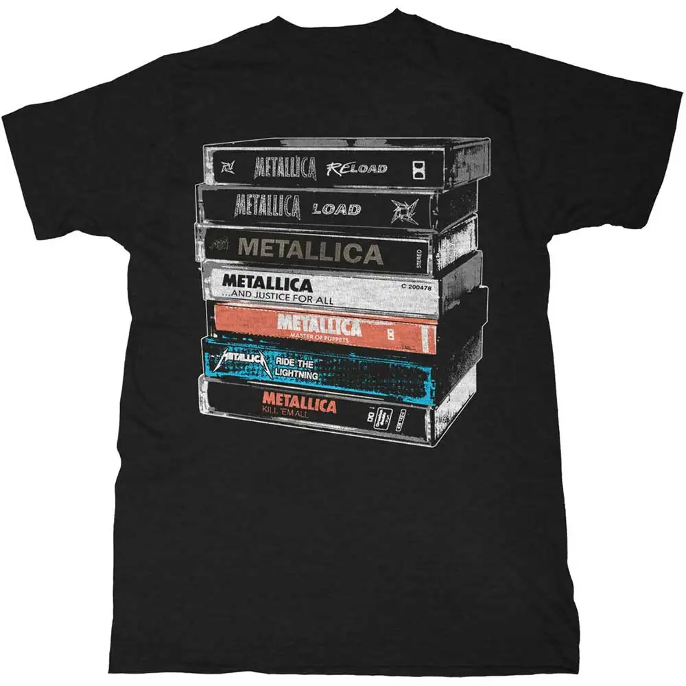 Pop 2026 Metallica Grafik Baumwoll-T-Shirt Unisex Sommer Kurzarm Mode Marken-Tee Luxus Casual Vintage T-Shirts