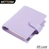 Moterm Luxe 2.0 A6 Size Rings Planner with 30 MM Rings Binder Genuine Pebbled Grain Leather Notebook Diary Agenda Organizer 1