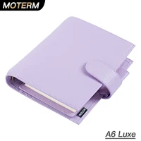 Moterm Luxe 2.0 A6 Size Rings Planner with 30 MM Rings Binder Genuine Pebbled Grain Leather Notebook Diary Agenda Organizer 1