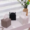Leather Tissue Box Cover Square Holder Decorative Organizer, PU Facial Paper Holder 4