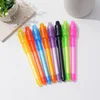 4pcs/lot Luminous Light Pen Magic Purple 2 In 1 UV Black Light Combo Drawing Invisible Ink Pen Learning Education Toys For Child 1