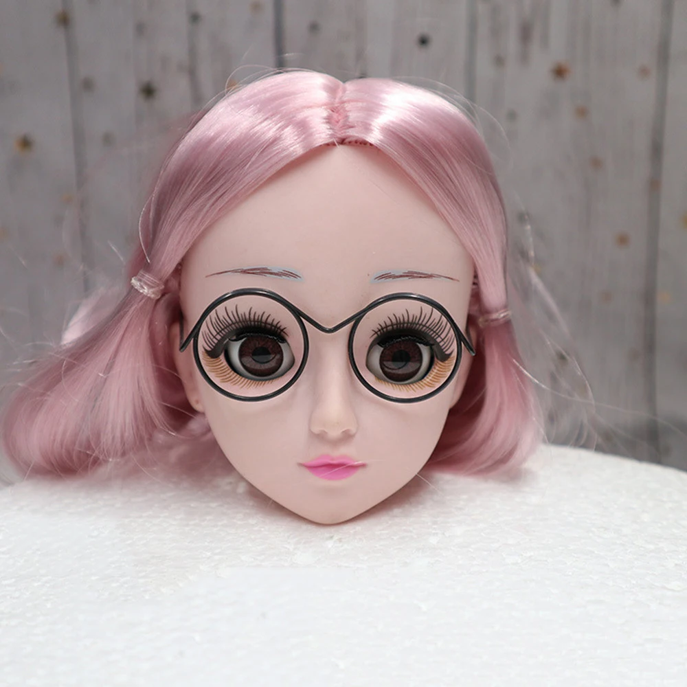 5pcs Cute Round Doll Glasses Frame for Bjd Fashion Plush Toy Glasses Dolls DIY Accessories Dress Up Toys for Girls 2