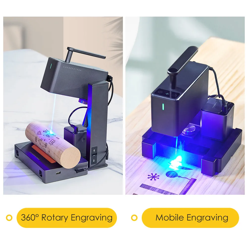 LaserPecker 4 Dual Laser Engraver, Fiber and Diode Laser Engraving