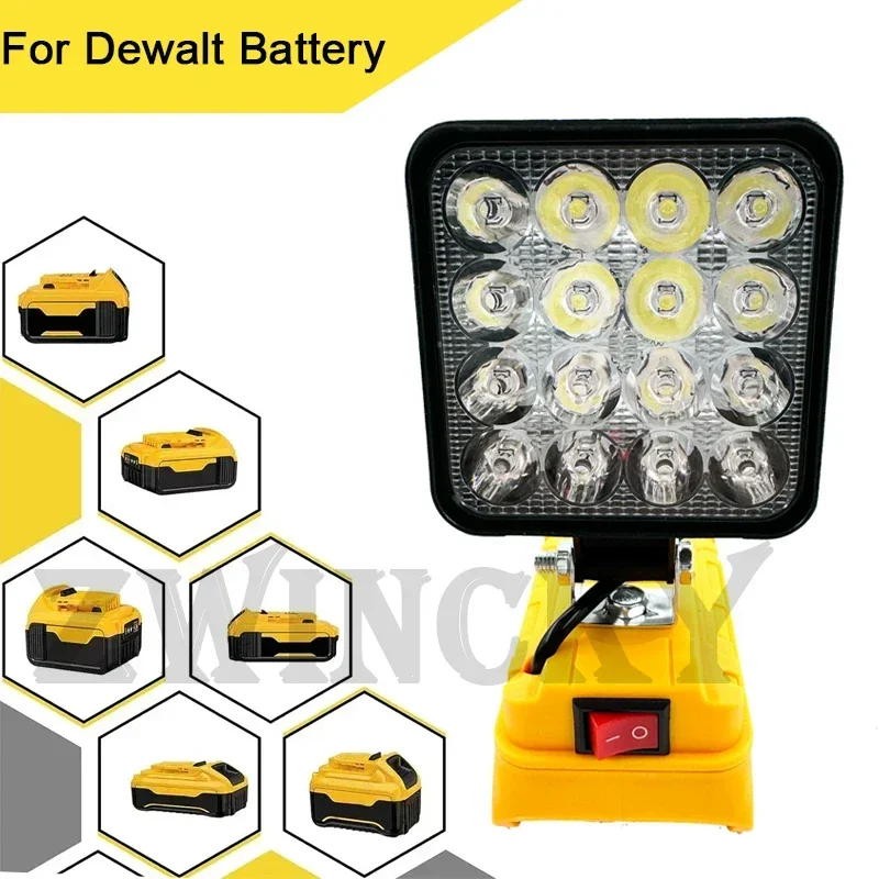 3-Inch Portable LED Spotlight for Dewalt Battery