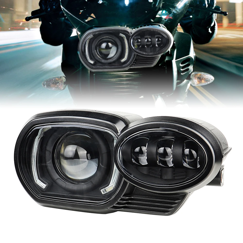 Motorcycle LED E24 Headlights For BMW K1200R 2005 2009 For BMW K1300R ...