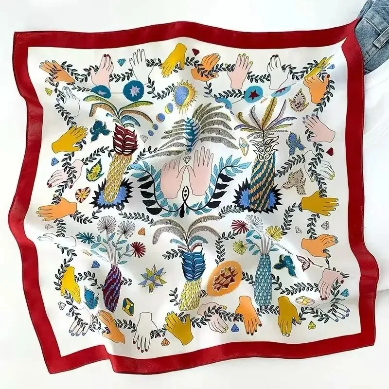 Gray Red Crescent Moon