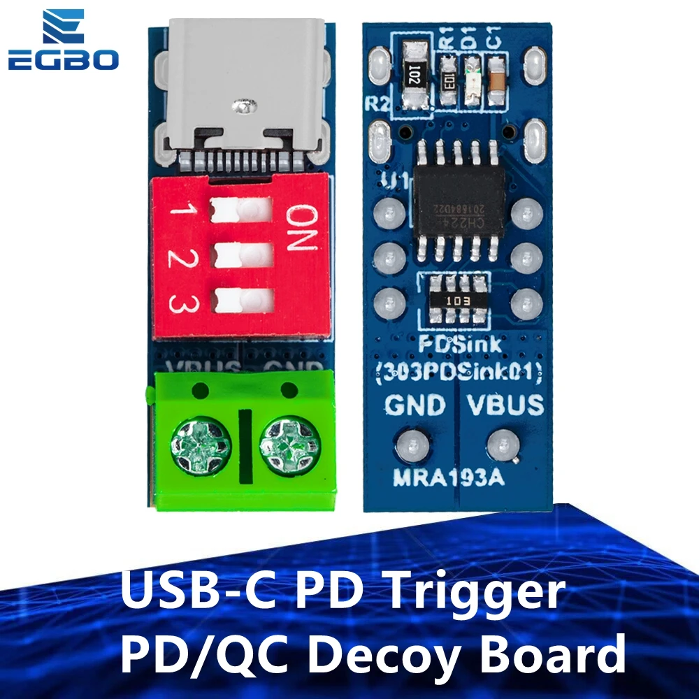 Usb c pd trigger board module pd qc decoy board fast charge usb type c
