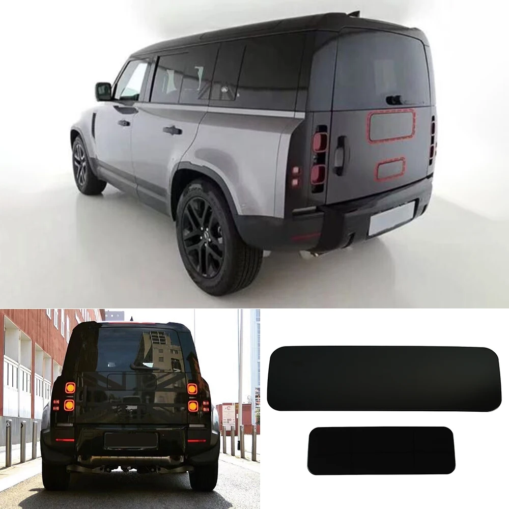 

2Pcs Black Rear Tire Tyre Wheel Cover Plate Fit For LR Defender 110 4D 2022 2023