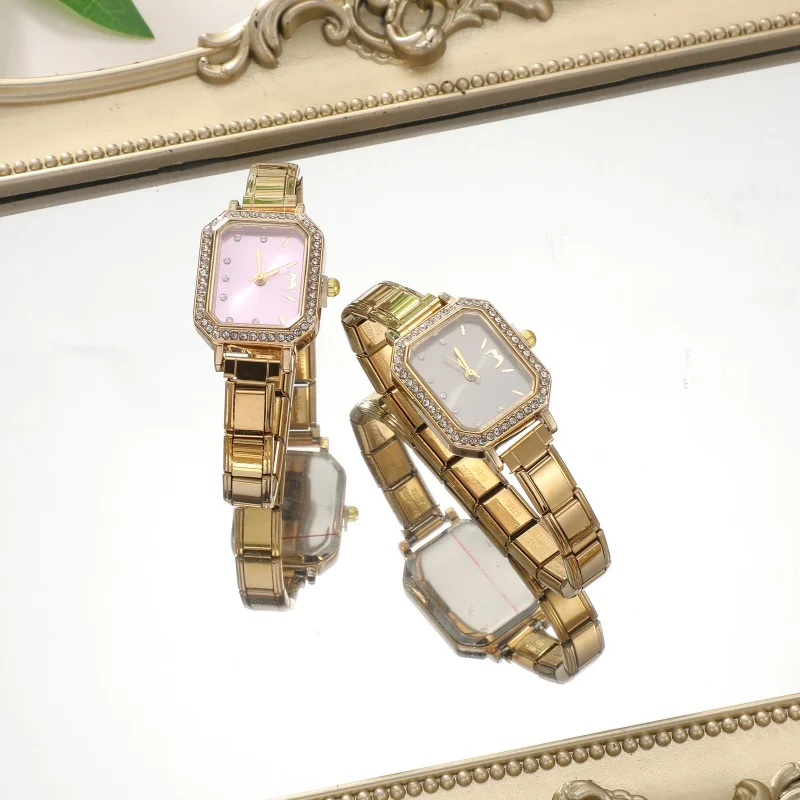 DIY 9MM Charm Stainless Steel Watch Bracelet