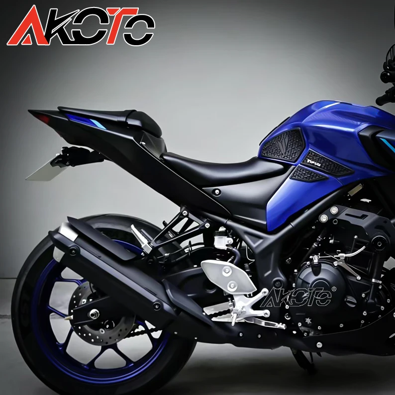 야마하 MT03 MT25 YZF R3 R25 2015-2024 오토바이 액세서리 테일 브래킷 LED 라이트 펜더 제거기 번호판 홀더