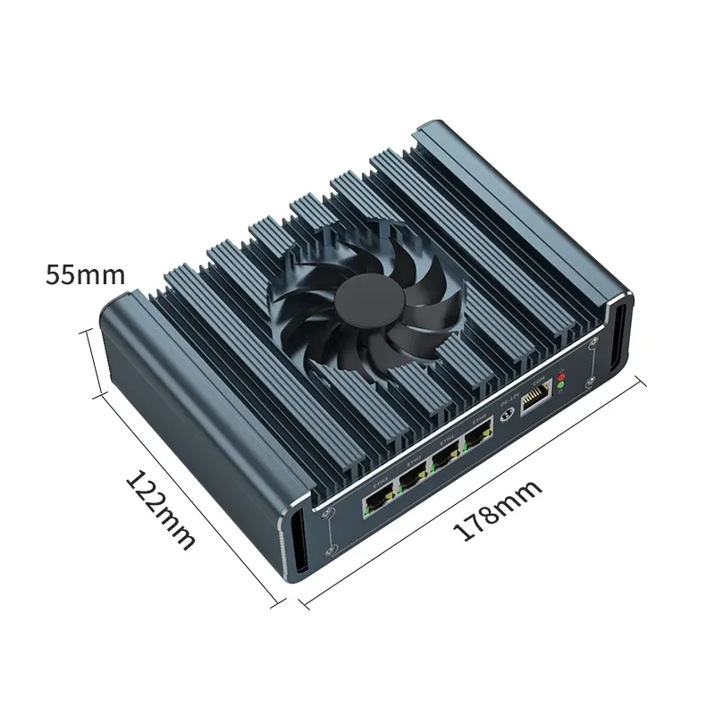 4xIntel i226 2.5G LAN 12th Gen i5 1235U i7 1265U Soft Router Pentium 8505 Proxmox VMs Server Computer Pfsense Firewall Mini PC 4