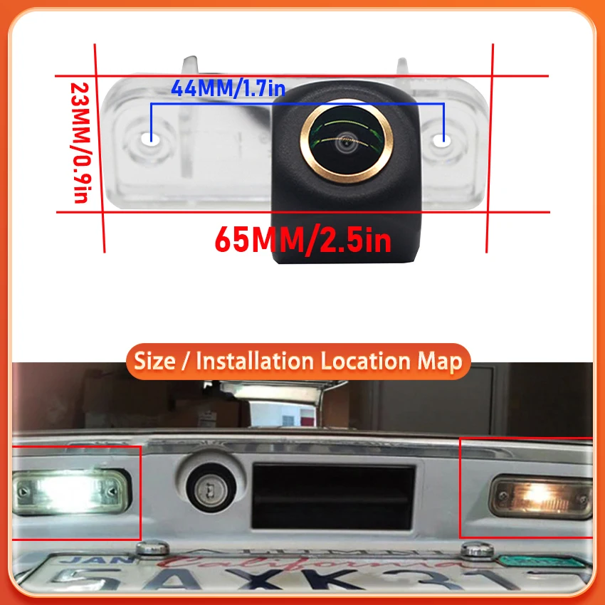 메르세데스 벤츠 SLK R171 SLK350 320 300 280 230 200 SLK55 AMG 20042011 HD 170용 ° 어안형 차량 후방 카메라 야간 시야