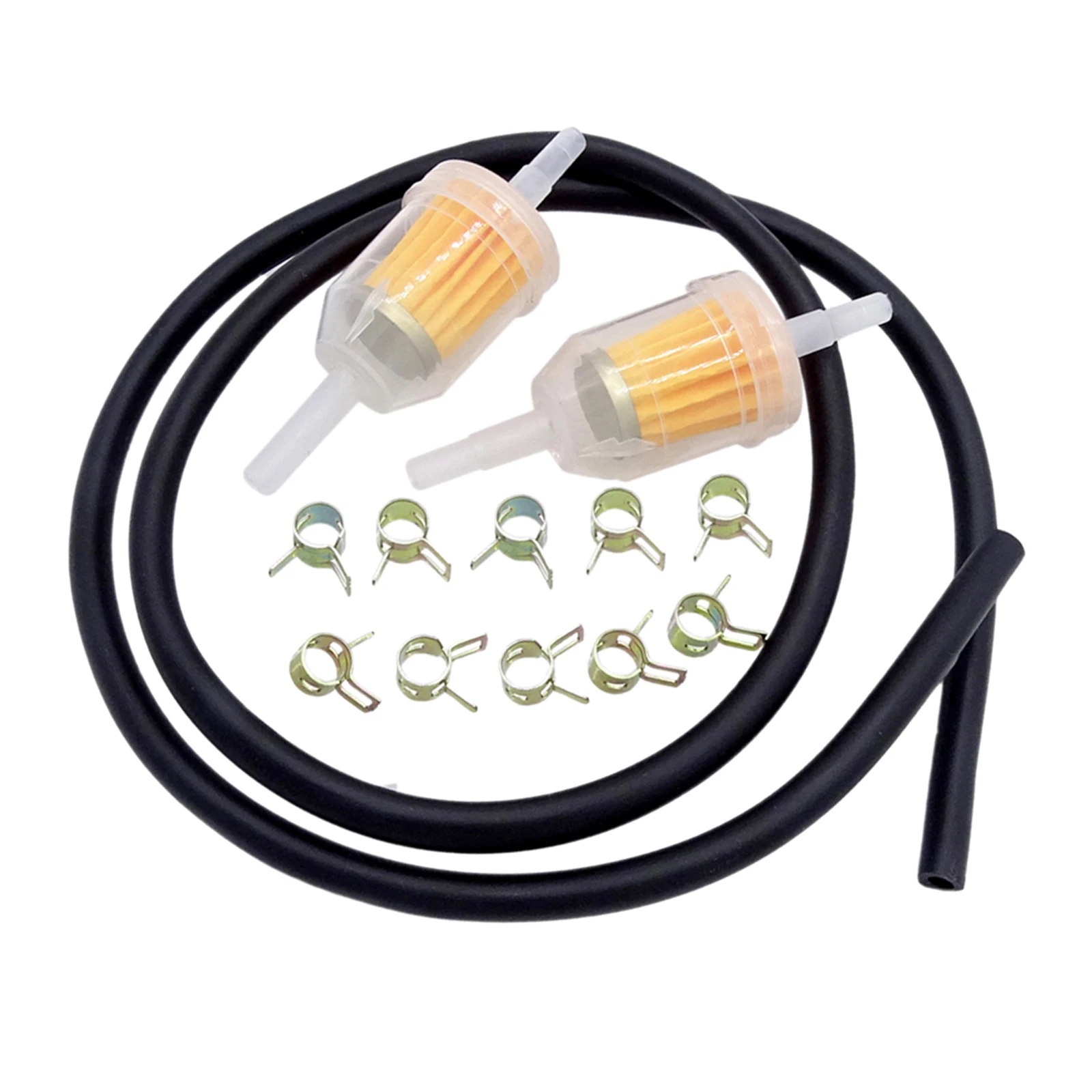 

Motorcycle Gasoline Fuel Petrol Oil Gas Line 6-8MM 1/4" Tube Set