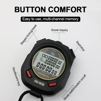 Digital Sports Stopwatch Timer 10/30/60/100 Track Professional Chronograph Counter LCD Training Handheld Luminous Stopwatch 2
