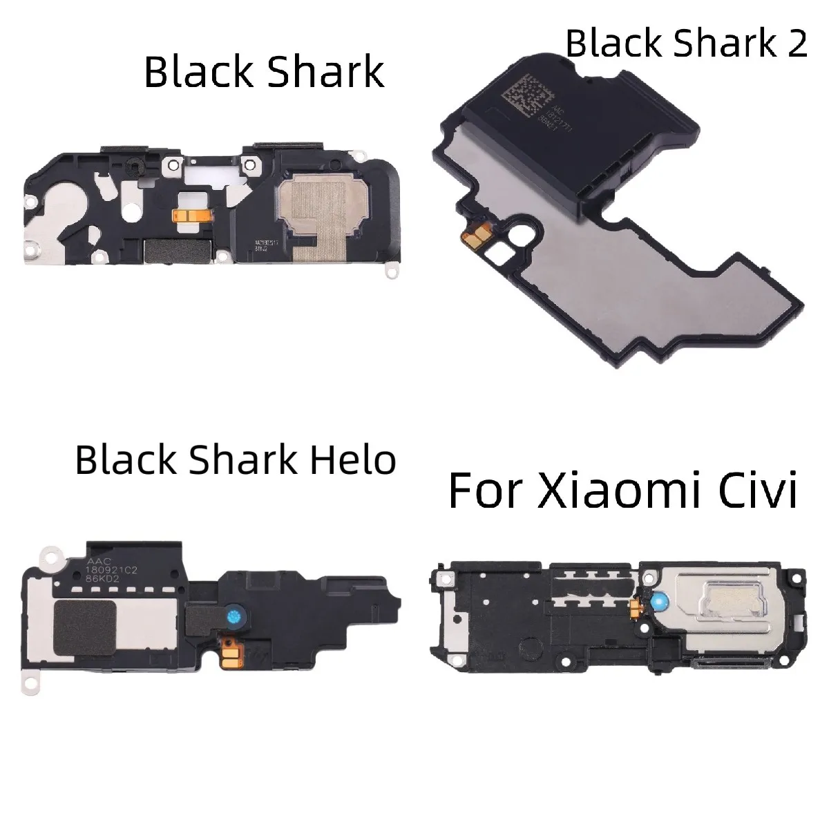

Нижний громкоговоритель, звуковой зуммер, кольцо, громкоговоритель, гибкий кабель для Xiaomi Mi Black Shark BlackShark 1 2 3 Helo Pro Civi