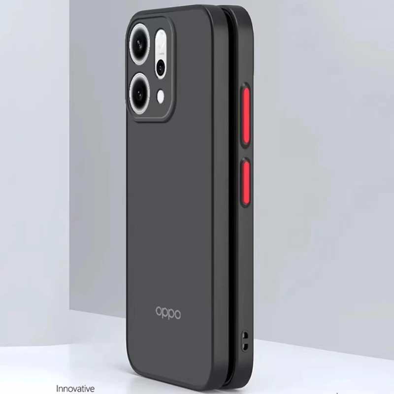 Translucent Matte Shockproof Hard Back Cover with Camera Protection and Soft Bumper