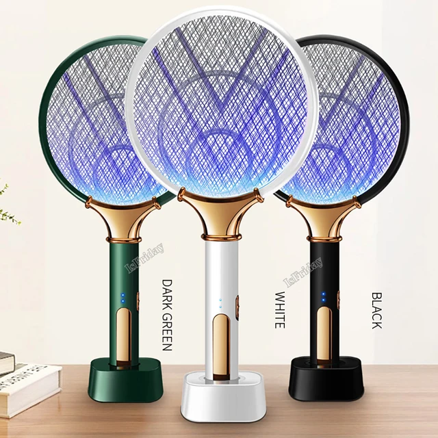 1200Mah Electric Mosquito Swatter Led Újratölthető Légybogár Zapper Gyilkos Csapda Rovar Ütő Kártevőirtó Termék