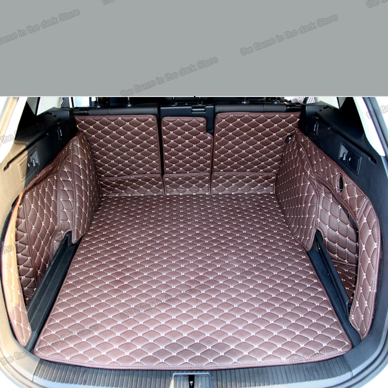 

lsrtw2017 waterproof leather leather car trunk mat cargo mat for volkswagen passat b8 variant 2015 2016 2017 2018 2019