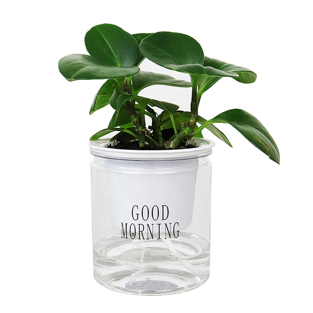 

Plants Pots PET Hydroponic Self-watering Flowerpot Flower Pot Automatic Water Absorption Flat/Round Bottom Garden Tools