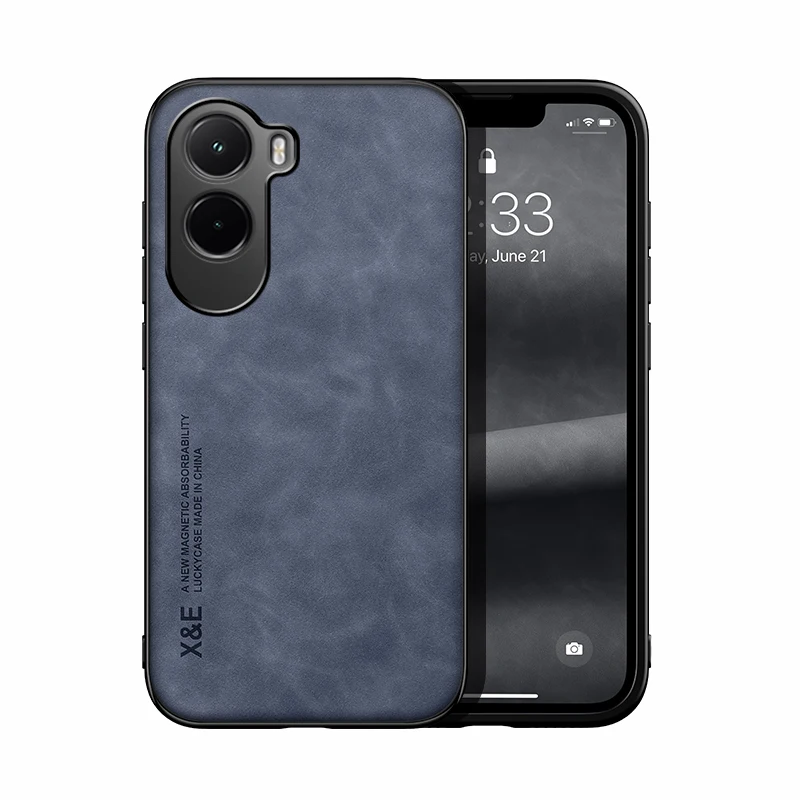 Luxury Leather Texture Shockproof Silky Feel Case with Magnetic Attraction