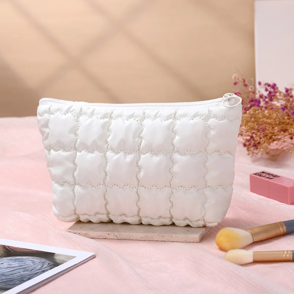 รูปสินค้า แฟชั่นผู้หญิง Bubble เครื่องสําอางค์กระเป๋าถือ Travel Organizer Cloud แต่งหน้าลิปสติกผ้าฝ้ายกระเป๋าแฟชั่นกระเป๋าซิปขนาดใหญ่